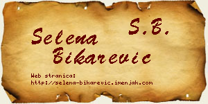 Selena Bikarević vizit kartica